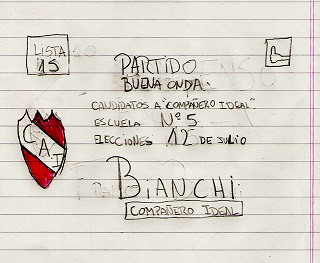 La boleta de Franco Bianchi   6ºA
